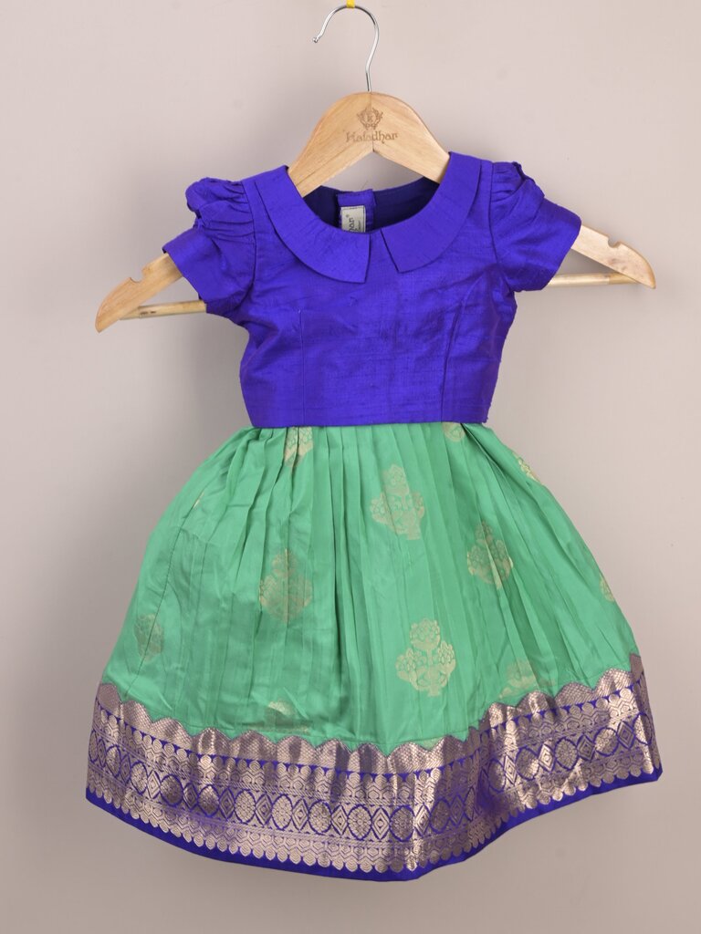 Kids Traditional Pattu Lehenga Set | Festive & Ethnic Wear | 0-6 months
