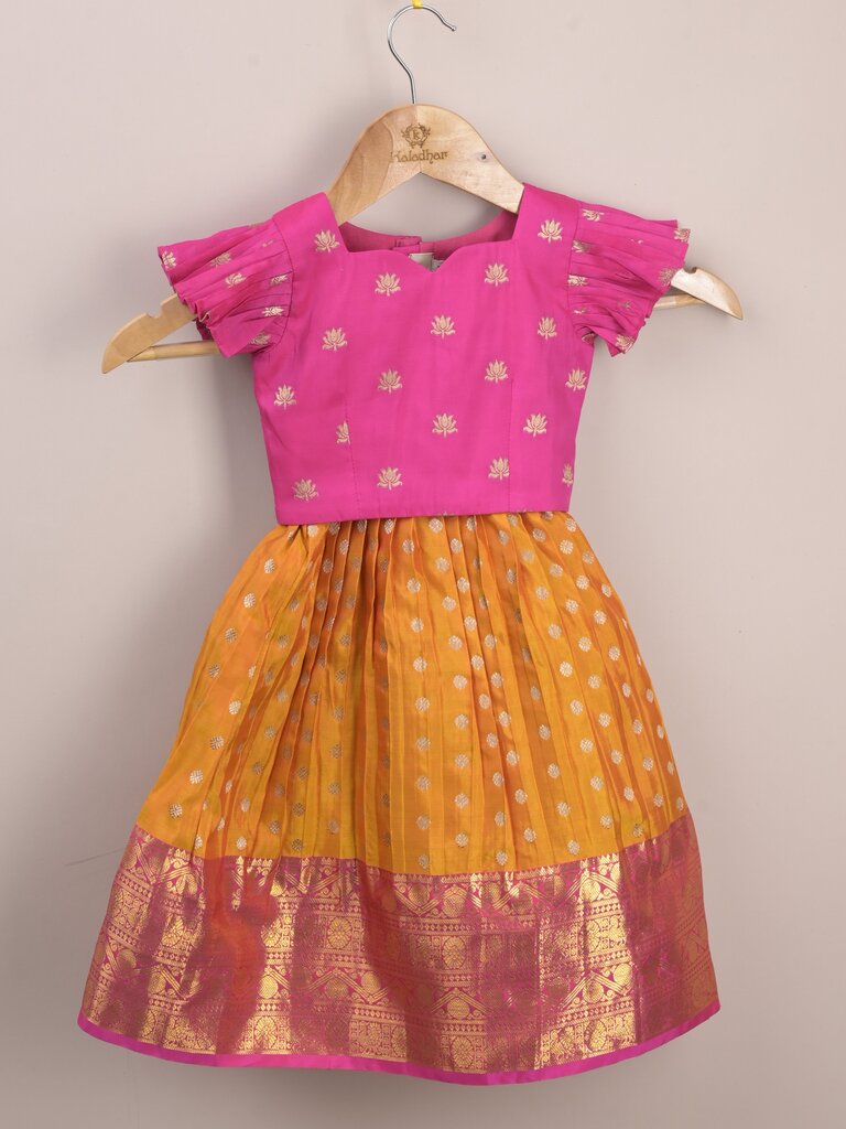 Traditional pattu lehengas for kids | festive & ethnic wear | 0-1 year