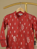 Raw silk Boys Kurta set – Comfortable Fit 8-9 years
