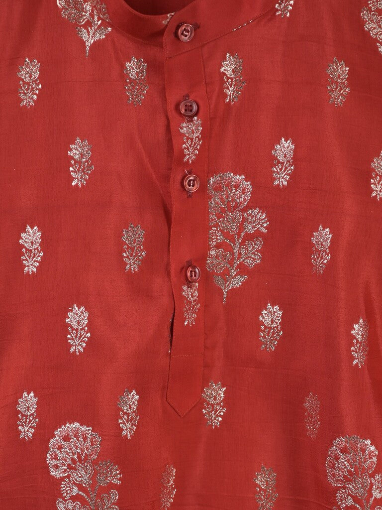 Raw silk Boys Kurta set – Comfortable Fit 8-9 years