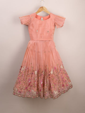 Designer kid's lehengas | baby pink | party wear | 6-7 years