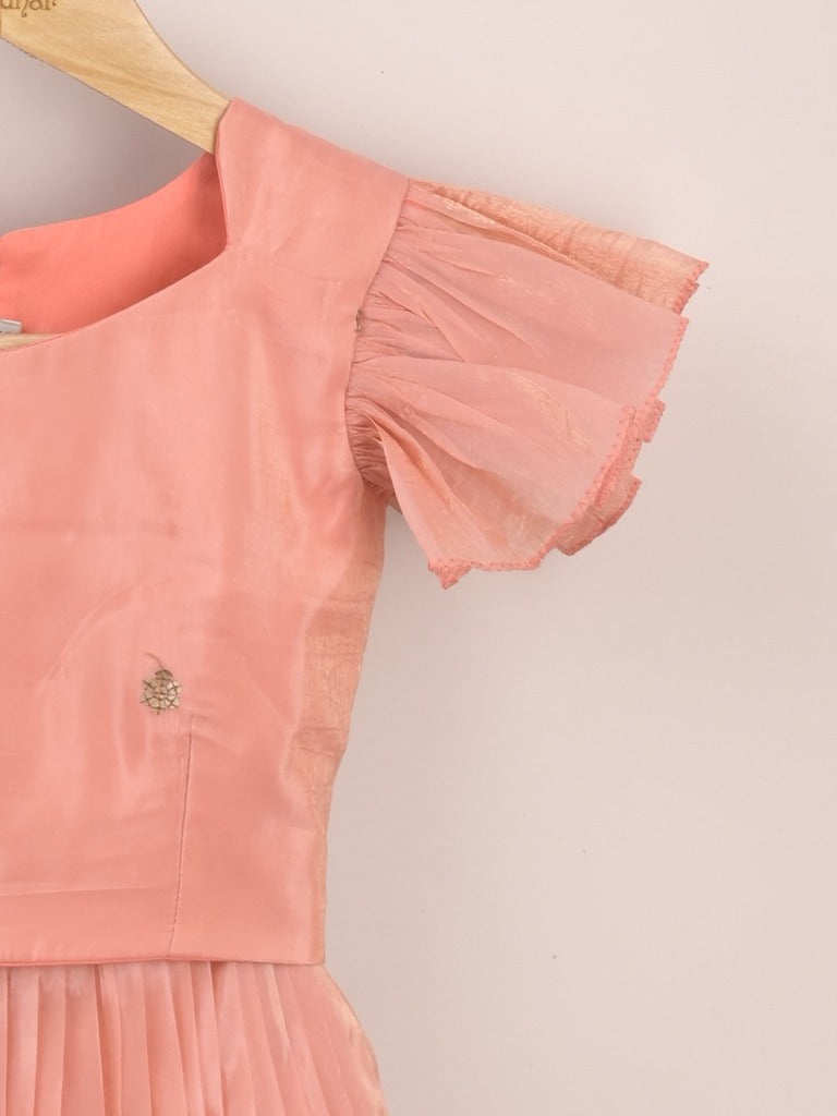 Designer kid's lehengas | baby pink | party wear | 6-7 years