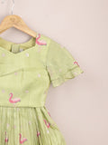 Designer kid's lehengas | baby pink | party wear | 6-7 years