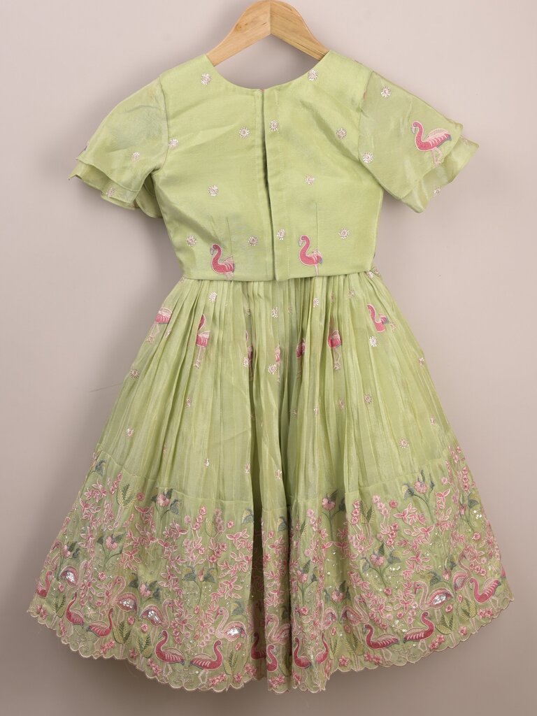 Designer kid's lehengas | baby pink | party wear | 6-7 years