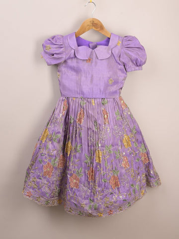 Designer kid's lehengas | lavender | party wear | 4-5 years