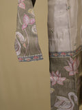 Yellow color Georgette floral sharara set for kids 8-9 years