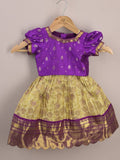 Kids Traditional Pattu Lehenga Set | Festive & Ethnic Wear | 0-6 months