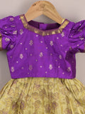 Kids Traditional Pattu Lehenga Set | Festive & Ethnic Wear | 0-6 months