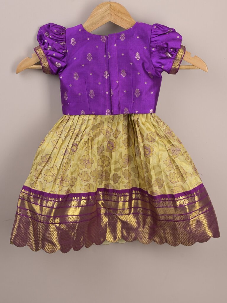 Kids Traditional Pattu Lehenga Set | Festive & Ethnic Wear | 0-6 months