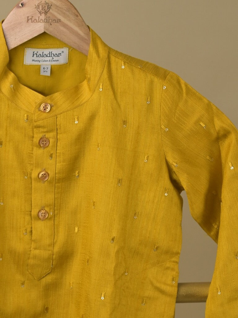 Raw silk Boys Kurta set – Comfortable Fit 6-7 years
