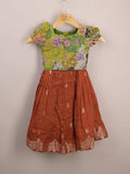 Kids Traditional Pattu Lehenga Set | baby pink | Festive & Ethnic Wear | 2-3 years