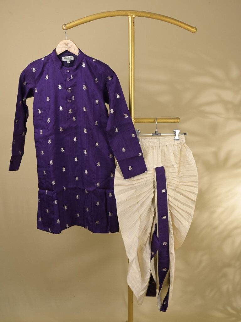 Raw silk Boys Kurta set – Comfortable Fit 10-11 years