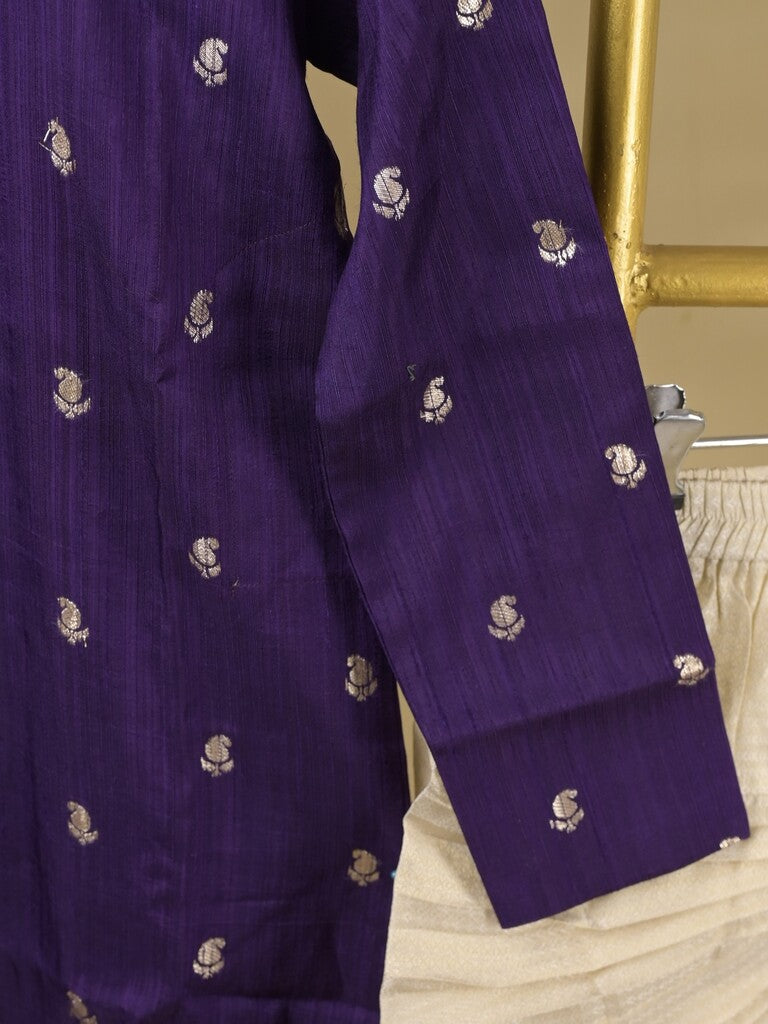 Raw silk Boys Kurta set – Comfortable Fit 10-11 years
