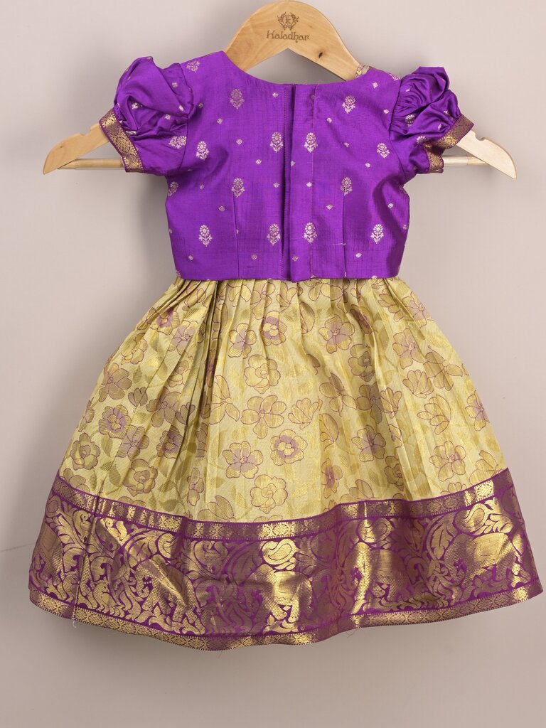 Kids Traditional Pattu Lehenga Set | Festive & Ethnic Wear | 0-6 months