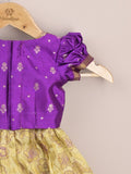 Kids Traditional Pattu Lehenga Set | Festive & Ethnic Wear | 0-6 months