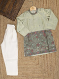 Tissue Kalamkari Boys Kurta set – Comfortable Fit 4-5 years
