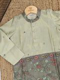 Tissue Kalamkari Boys Kurta set – Comfortable Fit 4-5 years