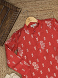 Raw silk Boys Kurta set – Comfortable Fit 8-9 years