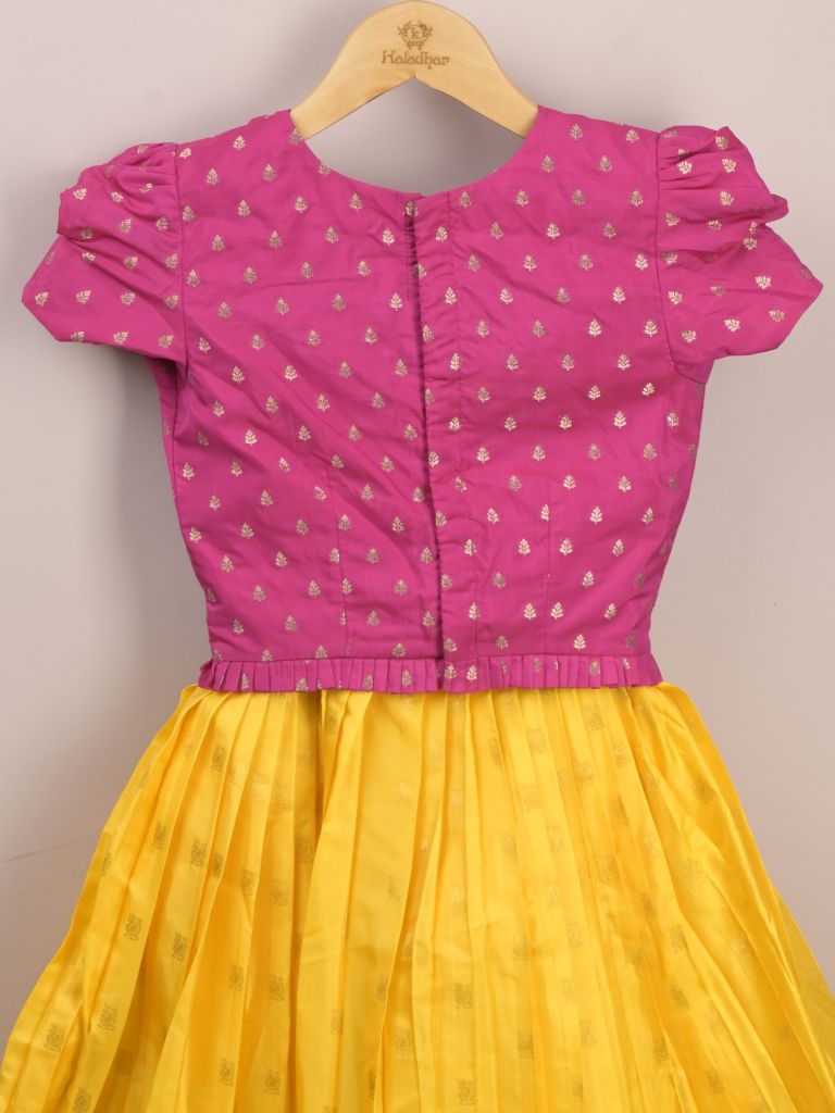 Designer pattu lehengas for girls | cream & red | party wear & festive wear | 8-9 years