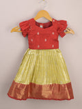 Kids Traditional Pattu Lehenga Set | Festive & Ethnic Wear | 0-6 months