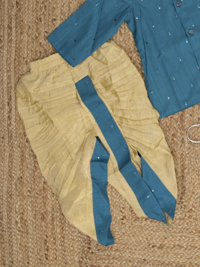 Raw silk Kurta set for boys – Comfortable Fit 0-1 year
