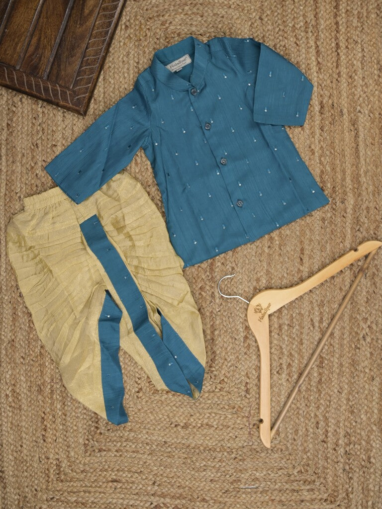 Raw silk Kurta set for boys – Comfortable Fit 0-1 year