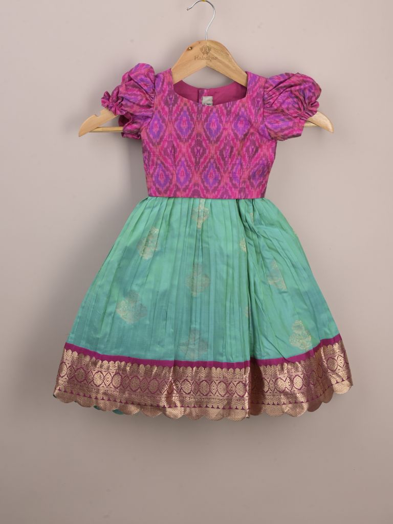 Traditional pattu lehengas for kids | festive & ethnic wear | 0-1 year