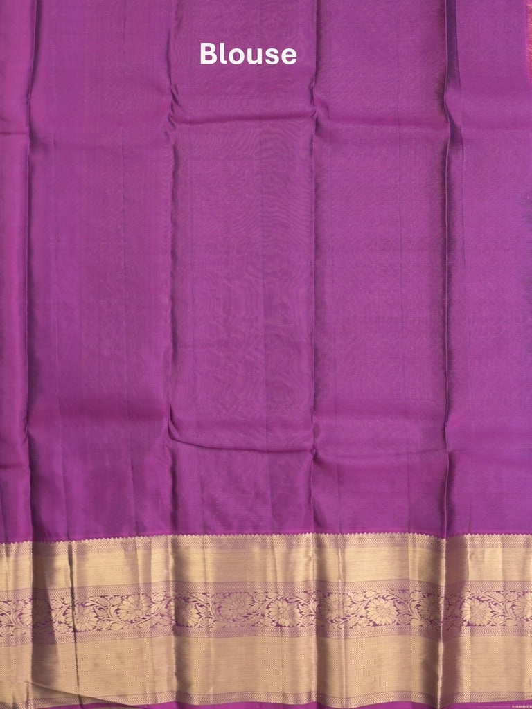 Kanchi pattu saree sky blue color allover zari weaves & zari border with rich pallu and contrast plain blouse