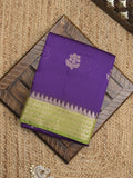 Maheshwari fancy saree with allover zari motifs & zari border with contrast blouse