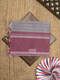 Kanchi cotton saree with allover stripes and running blouse