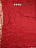 Dola silk fancy saree multi color allover weaves & zari border with rich pallu and attached plain blouse