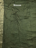 Dola silk fancy saree multi color allover weaves & zari border with rich pallu and attached plain blouse Copy