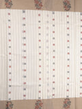 Kanchi cotton saree with allover motifs and contrast border paired with self-blouse
