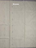 Kanchi cotton saree with allover motifs & contrast border with attached blouse