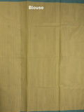 Kanchi cotton saree with allover motifs & contrast border with attached blouse