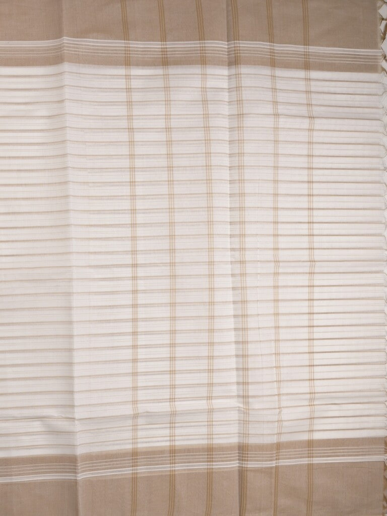 Kanchi cotton saree with allover stripes and running blouse