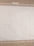 Kanchi cotton saree with allover stripes and running blouse