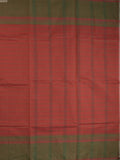 Kanchi cotton saree with allover stripes and running blouse