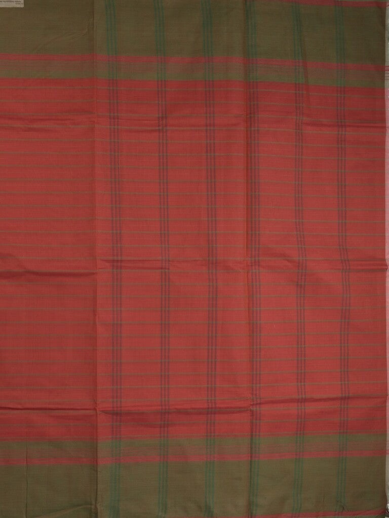 Kanchi cotton saree with allover stripes and running blouse
