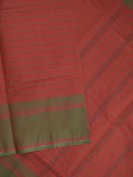 Kanchi cotton saree with allover stripes and running blouse