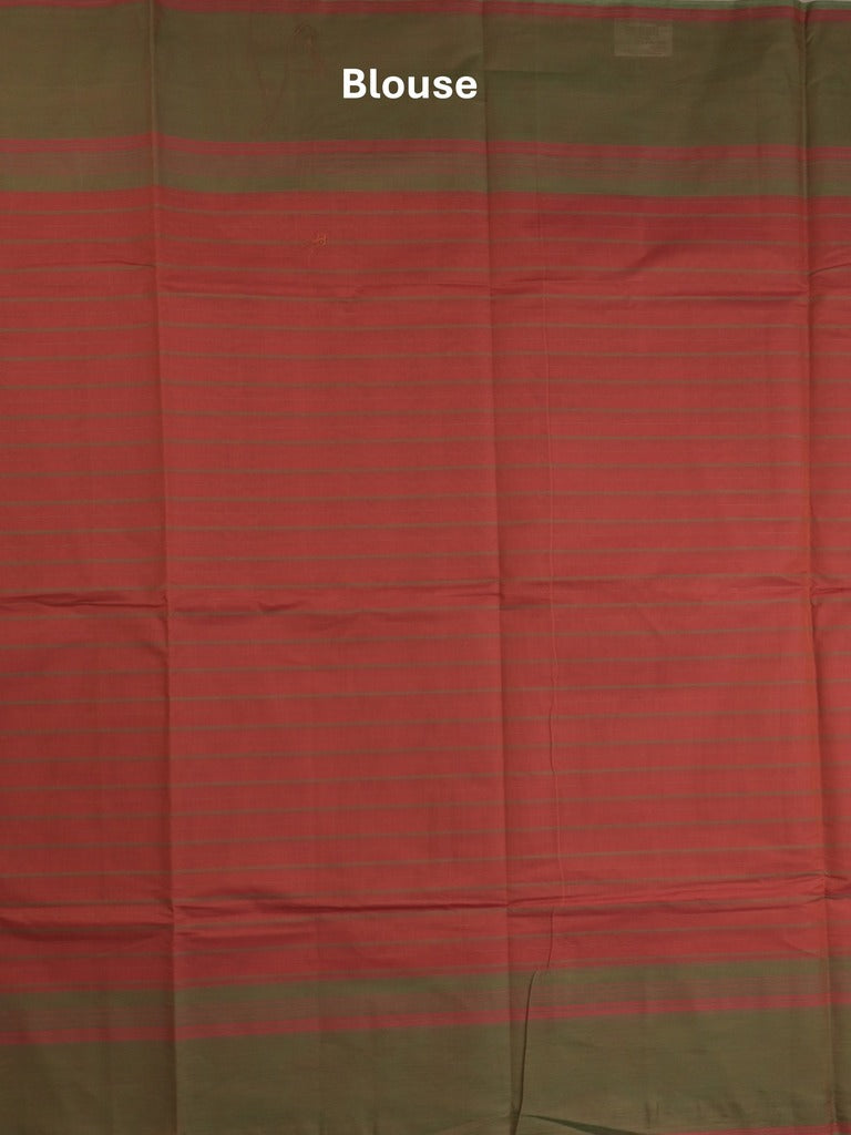 Kanchi cotton saree with allover stripes and running blouse