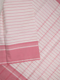 Kanchi cotton saree with allover stripes and running blouse