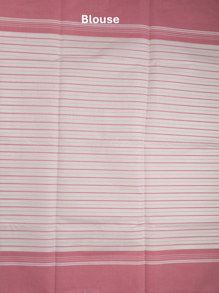 Kanchi cotton saree with allover stripes and running blouse