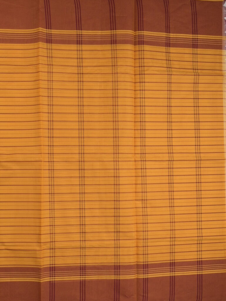 Kanchi cotton saree with allover stripes and running blouse