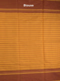 Kanchi cotton saree with allover stripes and running blouse