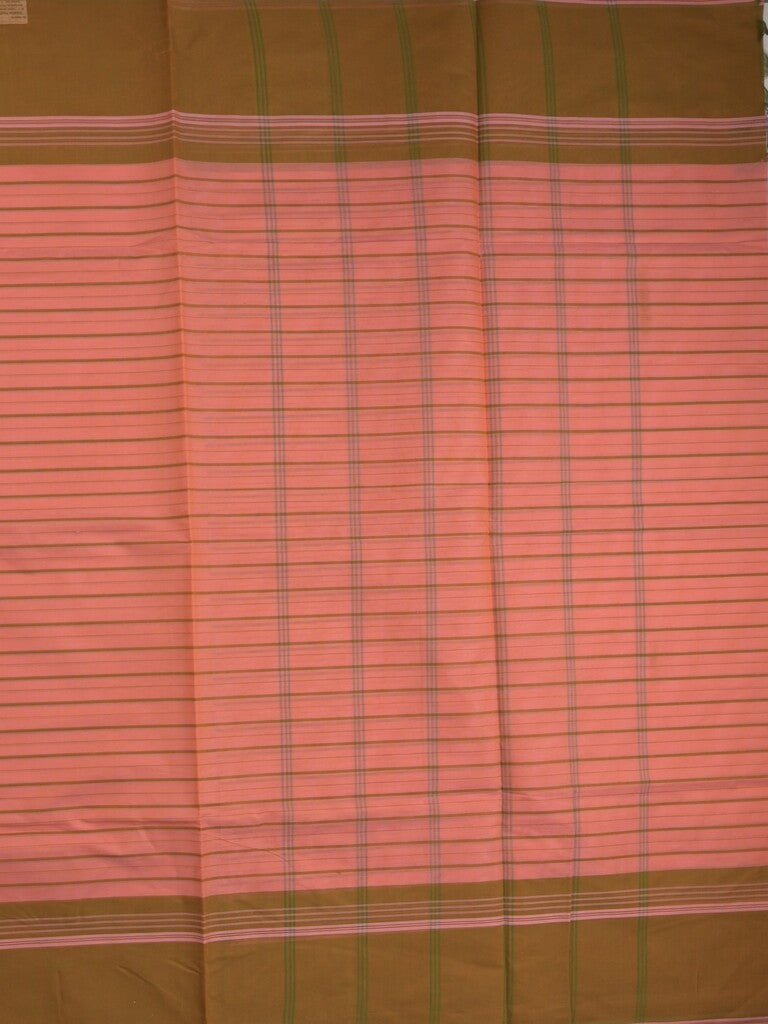 Kanchi cotton saree with allover stripes and running blouse