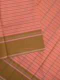 Kanchi cotton saree with allover stripes and running blouse