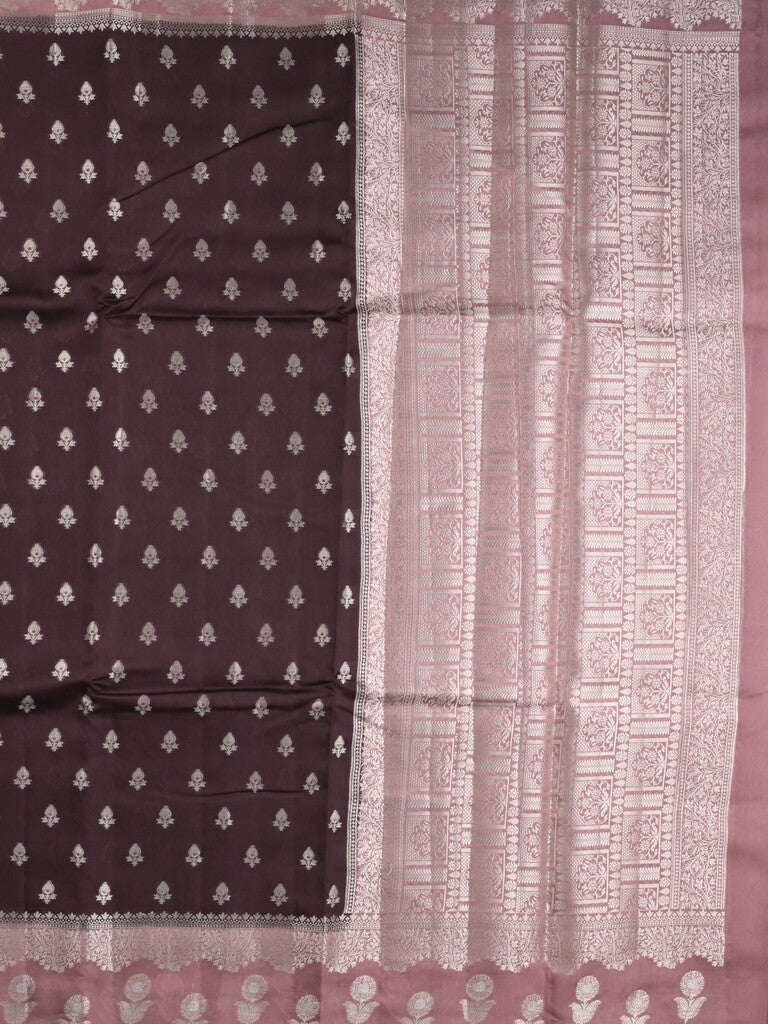 Green mango fancy sarees with allover zari detailing and attached contrast blouse
