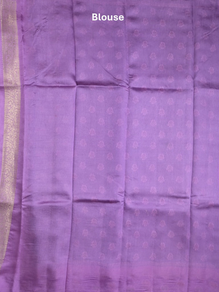 Green mango fancy sarees with allover zari detailing and attached contrast blouse
