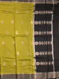 Maheshwari fancy saree with allover zari motifs & zari border with contrast blouse
